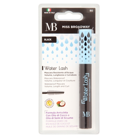 Miss Broadway Water Lash Mascara Resistente all'Acqua Black 9 ml
